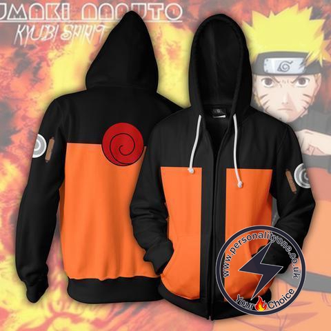 Naruto Youth Naruto Ninja Zip Up Hoodie Jacket